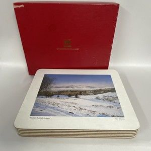 Strathmore Melamine Placemats James Kerman Scenery 7.5” x 9.5” Vintage set of 6